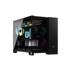 CORSAIR 2500X Micro-ATX Case - Sleek Black Design Without Power Supply - Stylish & Versatile Gaming Enclosure
